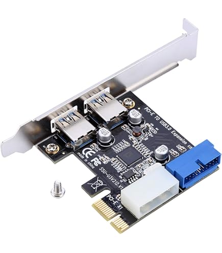 KALEA-INFORMATIQUE Scheda controller PCI Express PCIe to USB 3.0 e POWER OVER ESATA. 2 + 2 PORTE USB3 e 1 PORTA POeSATA con Chipset NEC