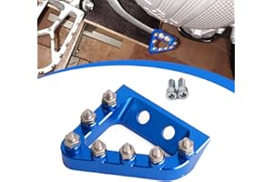 JFG RACING Pedal Freno Moto,Pedal de Freno Trasero Moto Universal CNC Aluminio Freno Trasero Pedales para125 150 250 300 350 450 500 SX SXF EXC EXCF XC XCW XCF-Azul