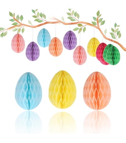 6 Coniglietti Pasquali In Carta - Decorazioni Colorate Per Casa, Primavera, Riutilizzabili - Foto 5