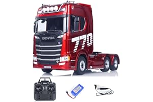 wheelfun HUINA 1:18 770S RC Traktor LKW Kunststoff Modell RTR 7.4 V Batterie Radio 19CH Licht Soundeffekte Fernbedienung LKW
