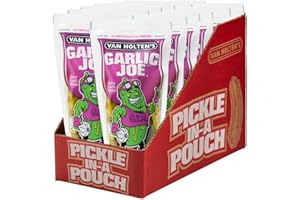 VAN HOLTEN'S PICKLES Van Holton's Garlic Joe Zesty Garlic Pickle in A Pouch - 12 x Pickles - Van holtons Pickle's