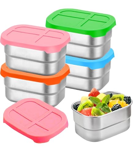5 Stück Frischhaltedosen (60 Ml) – Auslaufsicher, Luftdicht, Perfekt Für Saucen, Snacks & Reise