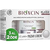 Bioxcin Klasik Bitkisel Kuru ve Normal Sa&ccedil;lar i&ccedil;in 3x300 ml Sa&ccedil; D&ouml;k&uuml;lmesine Karşı Şampuan