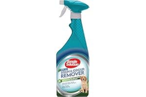 Simple Solution Removedor de Manchas y Olores de Mascotas, Limpiador Enzimático con Poder Limpiador Pro-Bacterias, Rainforest Fresh 750ml