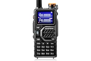 BAOFENG K5PLUS Radio amatoriale a tre bande a lungo raggio, UHF VHF 1,25 M Radio bidirezionale portatile da 10 W a tre potenze con banda aerea, batteria da 2500 mAh, 999 CH, copia di frequenza