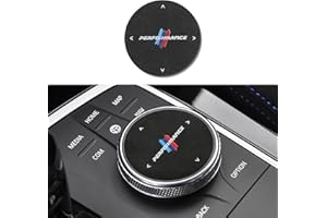 OYDDL 49 mm Auto Aufkleber Multimedia Button Cover Trim Cover Trim Cover Schalthebel Cover Kompatibel mit BMW 3er G20 G21 4er G22 G23 X3 X4 G01 G02 G05 M2 M3 M4 Innenieur Zubehör