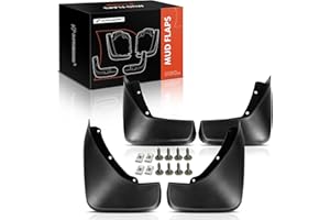 A-Premium Set of 4PCS Mud Flaps Splash Guards Mudguards Mudflaps with Hardware Accessories Compatible with Volvo XC90, 2015-2021, Sport Utility, Bolt On, Front and Rear (Driver & Passenger Sides)