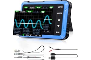 SURLABA Pocket Oscilloscope 2in1, Upgrade DSO510 Mini Oscilloscope 10MHz 48MS/s, Signal Generator with 13 Waveform, Data Transfer & Images Saving, Auto/Nomal/Single Trigger Function