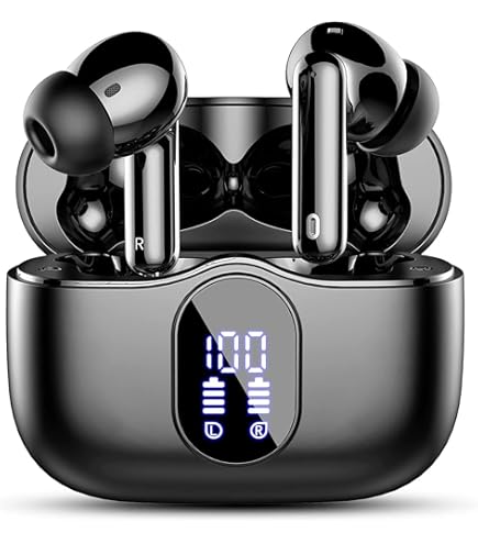 Écouteurs Bluetooth VALORCASA - Réduction De Bruit, Autonomie 35h, Bluetooth 5.2, étanchéité IPX7, Charge USB-C