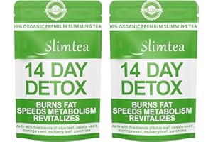 AOSEIENS Detox Tè per dimagrire, 14 Giorni di Tè alle erbe per la perdita di peso, Tè per dimagrire, 14 bustine Natural Diet Slim Dimagrante Tè dimagrante Delicato Disintossicazione E Purificazione