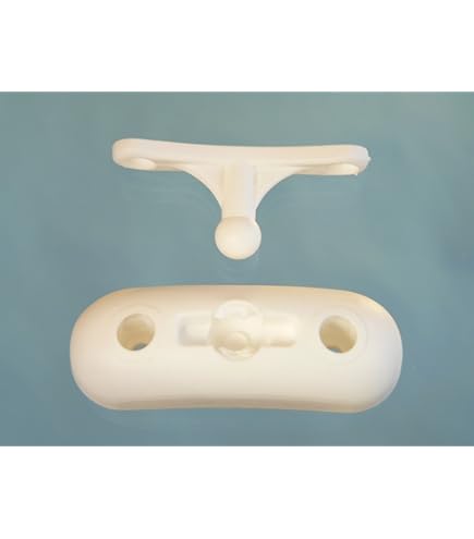 Fermaporta Bianco Plastica Autocaravana Fermaporta A Mezzaluna Per Camper E Caravan - Colore Bianco, Marca Trigano Chiusura A Leva Inox - Foto 10