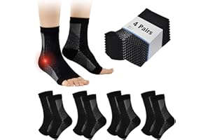 cheap4uk Kompressionssocken Damen Herren Sprunggelenkbandage Orthopädische Neuropathie Knöchelbandage Fußbandage Achillessehne Bandage für Plantarfasziitis Arthritis Fussbandagen Fersensporn