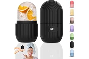 BEGOÑA ECHEGOYEN B-E ® Ice Roller | Rodillo Facial Hielo Silicona | Ice Roller Facial | Hielo Para la Cara Reutilizable | Skin Roller para Ojeras, Arrugas y Elasticidad (NEGRO)