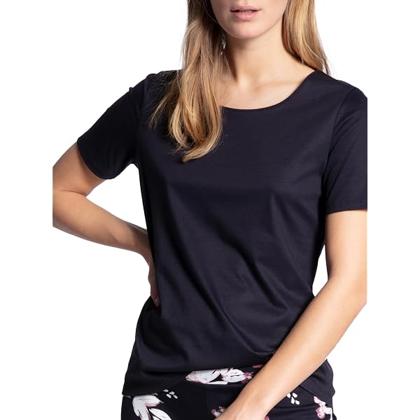 CALIDA Pyjamahose Favourites Damen (1-tlg), Gecrinkelter Bund Mit Bindeband