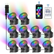 éclairage Piscine Fontaine 5V Sécurité Projecteurs LED Submersibles RGB NATPOW IP68 - 6 En 1, Bluetooth, Télécommande, 7.6m Câble, 5V, Pour Bassin, Piscine, Jardin éclairage Piscine Fontaine 5V Sécurité Projecteurs LED Submersibles RGB NATPOW IP68 - 6 En 1, Bluetooth, Télécommande, 7.6m Câble, 5V, Pour Bassin, Piscine, Jardin