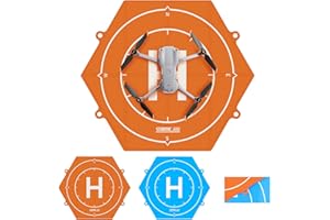 RIGINADO Drone Landing Pad Accessories, Mavic Mini 2 Accessories UAV Landing Pad Foldable Drone Landing Pad Portable Landing Mat DJI FPV/Mini 2 / RC Drone Helicopter