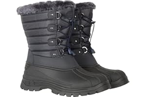 Mountain Warehouse Whistler Womens Snow Boots - Snowproof Ladies Winter Shoes, Warm, Textile Upper, Reinforced Heel & Toe Bumpers - Ideal for Walking, Hiking