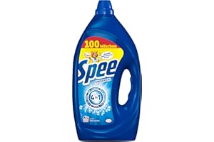 ‎SPEE SPEE Gel Universal (100 Waschladungen), Flüssigwaschmittel mit 4 in 1 Formel, Waschmittel vereint Reinheit, Strahlkraft, Frische & Nachhaltigkeit, 20° - 95° C