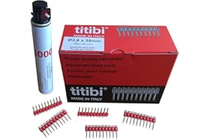 TITIBI 1000 X CHIODI STECCATI A SPARO + BOMBOLETTA DI GAS P1000 (165mm) PER CHIODATRICI: - Hitachi - Bea - Makita -Senco - Paslode - Max - Altro