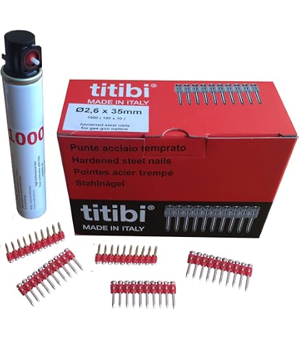 1000 Chiodi 16 Mm Per Pistole Hilti GX3/GX100/GX120, Acciaio Ultraduro, Zincati