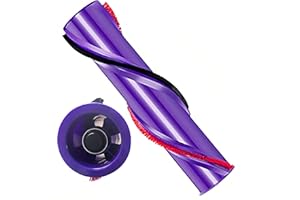 QiNu Rodillo De Cepillo para Dyson V8 V10,Cepillo De Limpieza para Dyson V8 V10, Barra De Cepillo para Dyson V0 V8,Cepillo para Cabeza de Motor V6 V7 Spline/Acanalada(4 Puntas Accionamiento,50MM)