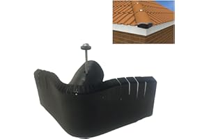 HOMESMART Universal Black Hip End Tile Closer Unit, Dry Roof Fixing to Replace Mortar