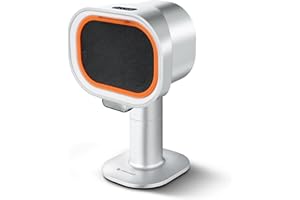 AMZCHEF Mobile Dunstabzugshaube - teleskopierbarer Höhe und 40° Neigung - Installationsfreie Mini Tragbare Abzugshaube mit 4-Gang-Modi, Geräuscharm,Großkalibriger Aluminiumfilter für Wohnung/RV,Silber