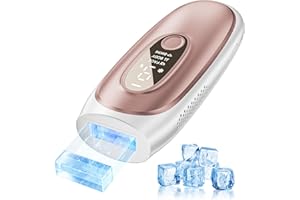 PRETTIVO Depiladora Laser con Tecnología de Enfriamiento Rápido de Zafiro, IPL Depiladora de Luz Pulsada de 9 Niveles Proporciona Consejos Inteligentes Para Partes del Cuerpo de Diferentes Niveles de Energía