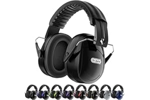 Dr.meter Casque Antibruit Pour Adulte, Casque Antibruit Réglable Snr 31dB Avec Sac De Transport Bandeau Souple Pour Environnements Bruyants Ou Stressants Noir