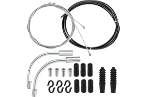 BOTHFOX Universal Bike Brake Cables Kit, Brake Cables for Bicycles Shifter Cable Kit, Bicycle Brake Inner Cable Repair Set for Mountain Road Bike Bicycle Gear Shift Cable and Transmission Cable Replacemen