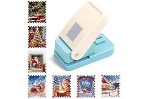BAFIWU Perforatrice rectangulaire, perforatrice à tampon rectangulaire pour papier, 9 x 5 cm,portable pour la création de cartes, le scrapbooking et les loisirs créatifs (petit format)