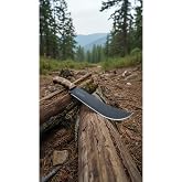 SKNIV Karbon &Ccedil;elik Outdoor Kamp Palası 38cm K&ouml;k Ceviz Saplı YZ-34