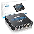 eSynic 4K/30HZ HDMI Splitter 2 Way HDMI Splitter 1 in 2 out HDMI Splitter HDMI 1.4 Splitter HDMI Splitter Dual Monitor Supports 4K& Full HD for HDTV PS4 Blu-ray Player Laptop Satellite etc