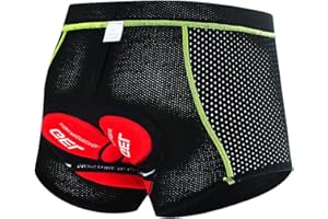 Towintec Męskie spodenki rowerowe 5D, żelowe, wyściełane, rowerowe, MTB, oddychające, odporne na wstrząsy, szybkoschnące kalesony motocyklowe