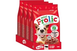 Frolic Mini Hundar torrfoder för små hundar med färskt nötkött 4 x 1,5 kg