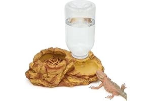 AQUA KT Reptilen Mehlwürmer Futterschale Lebensmittel Wasser Reptilienschale Anti-Flucht für Bartagame Eidechsen Skorpione Chamäleon Schlangen Fütterung