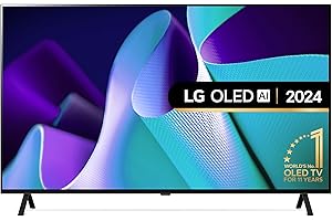 LG OLED55B42LA 55-Inch 4K UHD Smart TV, (α8 AI Processor, Dolby Atmos, Freeview Play and Amazon Alexa, 120Hz), Black [Model 2024]