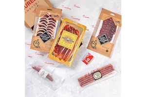 MEATBOX Connoisseurs Charcuterie Meat Box - British Artisan Cured Meats - Melt In The Mouth, Finely Crafted, Cured Gourmet Craft Meats For The Connoisseur - Ideal Tasty Food Gift - Perfect Charcuterie Board