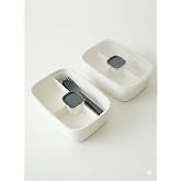 ViosStore Sızdırmaz Lunch Box &ndash; 3 B&ouml;lmeli Yemek Kabı | &Ouml;ğle Yemeği Kutusu | Saklama Kabı | BPA İ&ccedil;ermez (Beyaz)