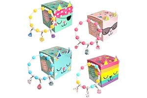 JOYTOY Gabby's Dollhouse Surprise pudełko 5 x 5 x 6,7 cm z bransoletką i 3 charmsami