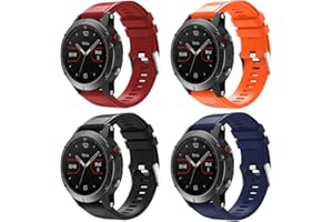 Sycreek Compatible pour Garmin Fenix 5 Bracelet de Remplacement en Silicone 22mm Bracelet de Sport à Ajustement Rapide pour Fenix 7/Fenix 7 Sola/Fenix 6 / Fenix 6 Pro/Fenix 5 / Fenix 5 Plus/Forerunner 935