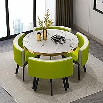 Tavolo Allungabile Con Sedie Da Cucina RUANLOV Set Tavolo E Sedia