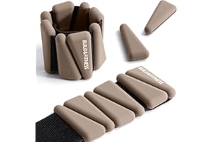 BUILD & FITNESS Poids réglables pour poignets et chevilles pour hommes et femmes, lot de 2, 0,5 kg chacun, parfaits pour le jogging, la marche, le Pilates, l'aérobic, la musculation