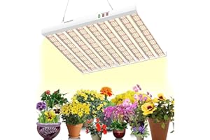 JIDETECH SPF4000 Lampe Horticole Led Spectre Complet 400 W 150 x 150 cm avec 1323 diodes Sam-sung, lampes de culture pour plantes, lampe de croissance LED pour plantes d'intérieur, légumes, semis de fleurs