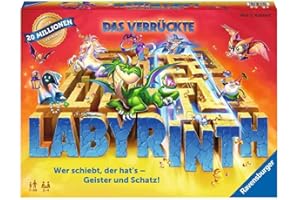 Ravensburger Familienspiel 26955 - Das verrückte Labyrinth - Gesellschaftsspiel - Spieleklassiker für 2-4 Personen, Brettspiel ab 7 Jahren