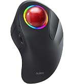 Nulea Ratón Trackball Inalámbrico Ergonómico – Bola De 55mm, DPI Ajustable, Mano Derecha O Izquierda, Bluetooth Y 2.4GHz, Morado Oscuro