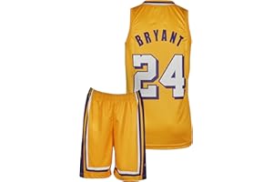 Amdrabola Lakers Kobe Bryant - Set da basket per bambini (4-13 anni) con pantaloncini