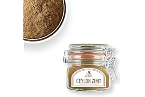 ‎EDEL KRAUT MANUFAKTUR DES LEBENS Ceylon Zimt BIO gemahlen - 75g im Premium Glas | EDEL KRAUT | 100% reiner BIO Ceylon Zimt - BIO Zimt Ceylon frei von jeglichen Zusatzstoffen