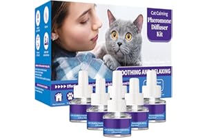 Banydoll 6 Recargas de Feromonas para Gatos - Recambios para Difusor Calmante de Gatos, Relajación, Suministro de 6 Meses, Recarga para Difusor Calmante (Compatible con Todos los Difusores Comunes)