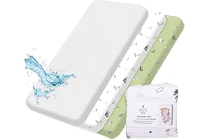 LILLY BELLY Pack of 3, 70 x 140 cm, Bettwäsche 70x140, Spannbettlaken Kinderbett 70x140, Cot Bettdecke, wasserdichte Laken für Neugeborene